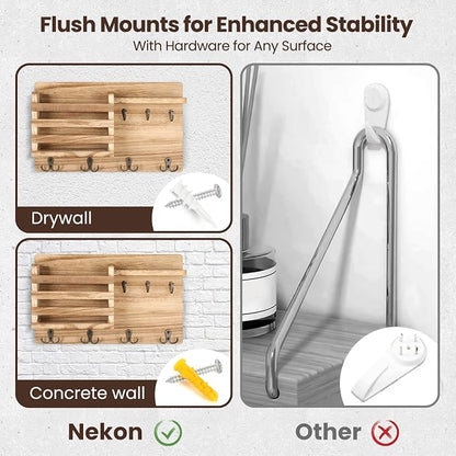 Nekon Mail Holder for Wall Mail Organizer - Image 5