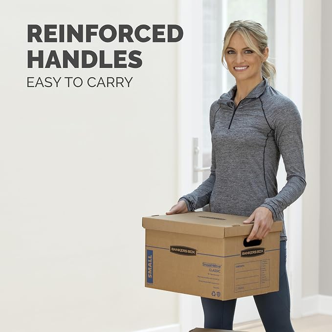 Bankers Box 30-Pack Classic Moving Box Kit, 20 Small/5 Medium/5 Large | Take - Image 5