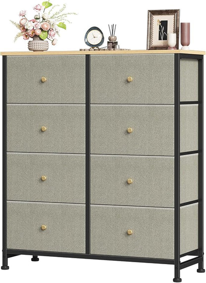 Sweetcrispy 8 Drawer Dresser for Bedroom Tall, Organizer Storage Drawers | by Sweetcrispy