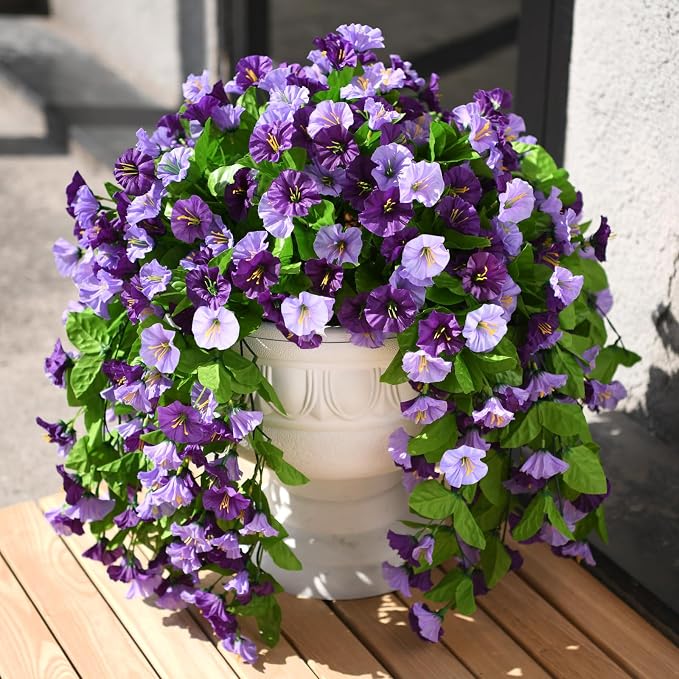 INQCMY Artificial Flowers for Outdoor Spring Summer Decoration Faux Silk - Image 6