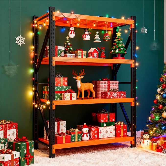 79" H Garage Shelving, 4000LBS Heavy Duty Storage Rack, 4 Tiers Metal Storage - Image 3