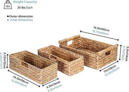 VATIMA Large Water Hyacinth Storage Baskets - Image 5