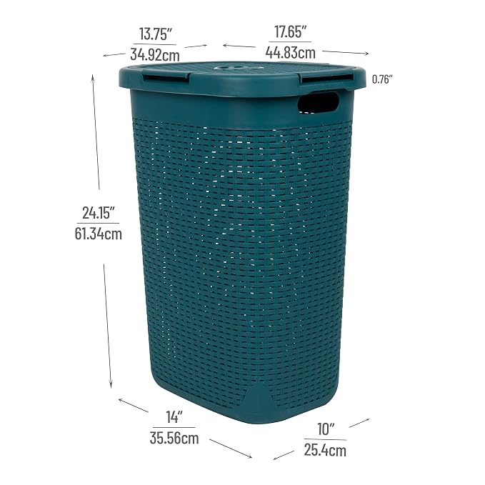 Mind Reader Slim Laundry Hamper - Image 3