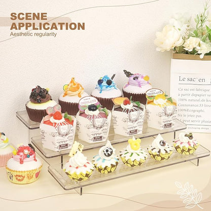 ULENDIS 2 Pack 3 Tier Acrylic Stands - Image 7