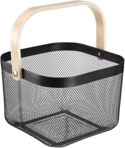 AJIODA Metal Mesh Wire Basket, Large Steel Basket by AJIODA