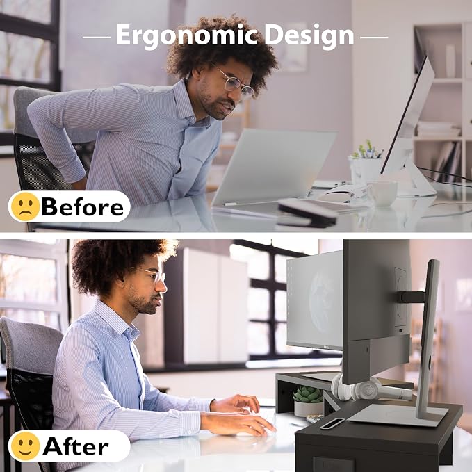 BONTEC Dual Monitor Stand Riser - Image 4