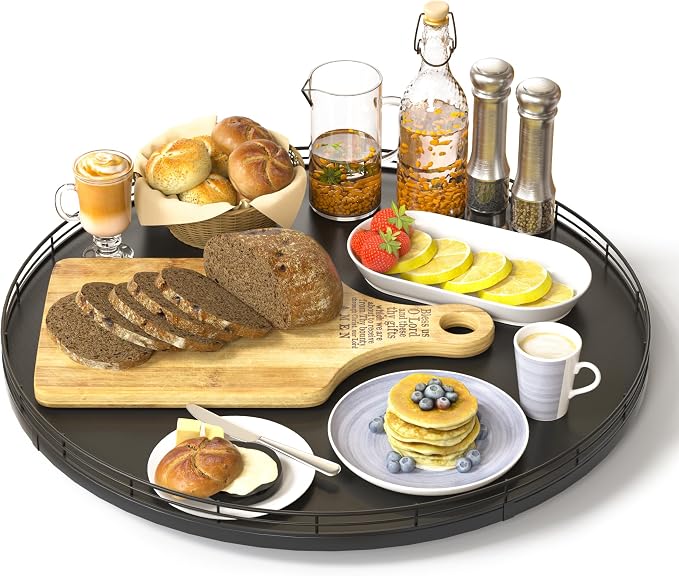 16" Oak Wooden Lazy Susan Turntable by Oroyutor