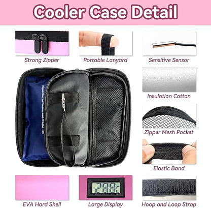 Insulin Cooler Travel Case, TSA Approved Medication Diabetic Cooler Organizer - Image 6