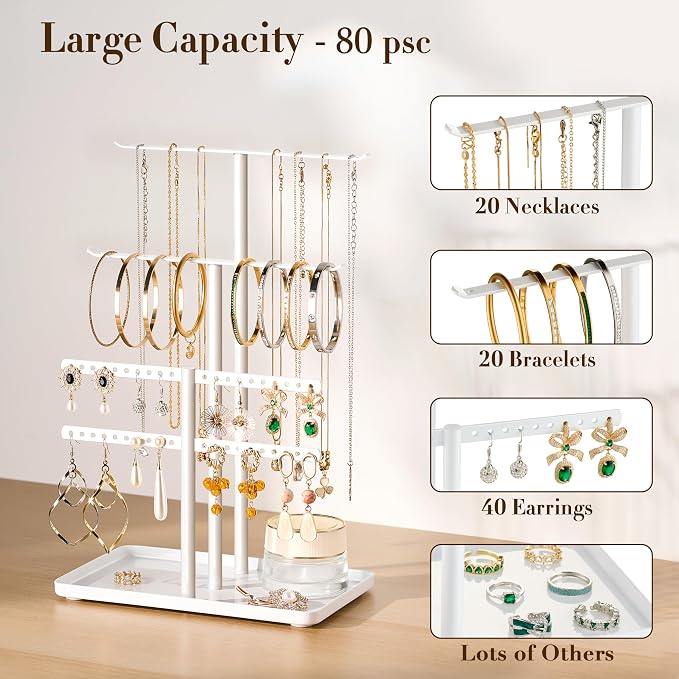 pickpiff Jewelry Stand Holder Organizer: 12.5" Sturdy Jewelry Hanger - Image 3