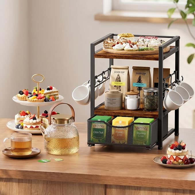 Plaviya 3-Tier Tea Bag Organizer - Image 8