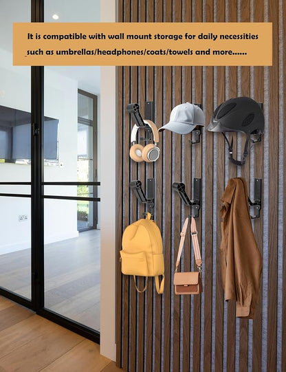 2 Pack Motorcycle Helmet Rack Helmet Wall Mount - Image 5