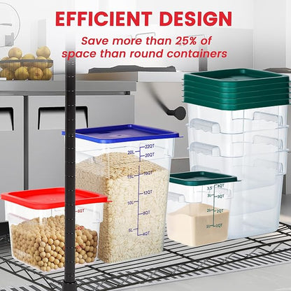 4 Pack Food Storage Containers, 6 Quart - Image 6