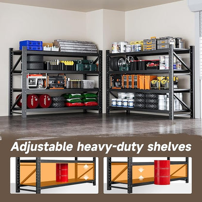 5000LBS Metal Garage Shelving Unit 60" W Storage Shelves Heavy Duty 4 Tier - Image 5