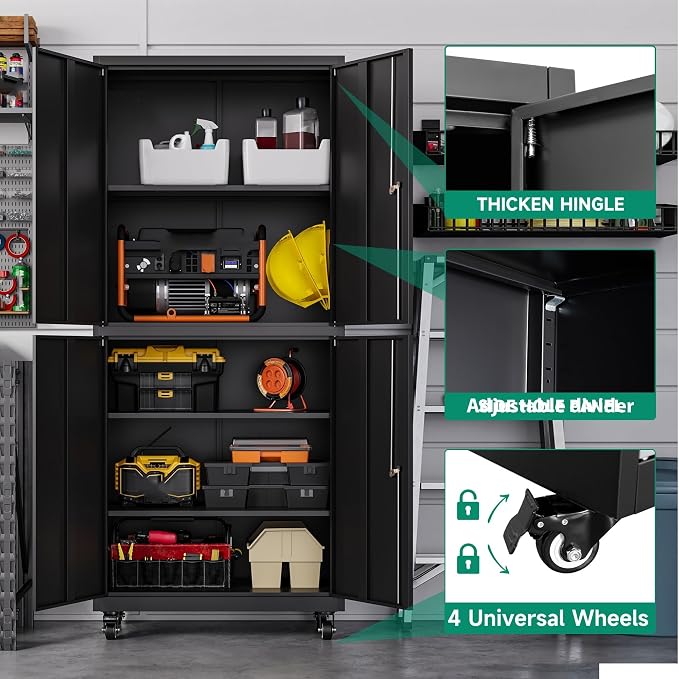 Letaya Metal Garage Storage Cabinet - Image 8