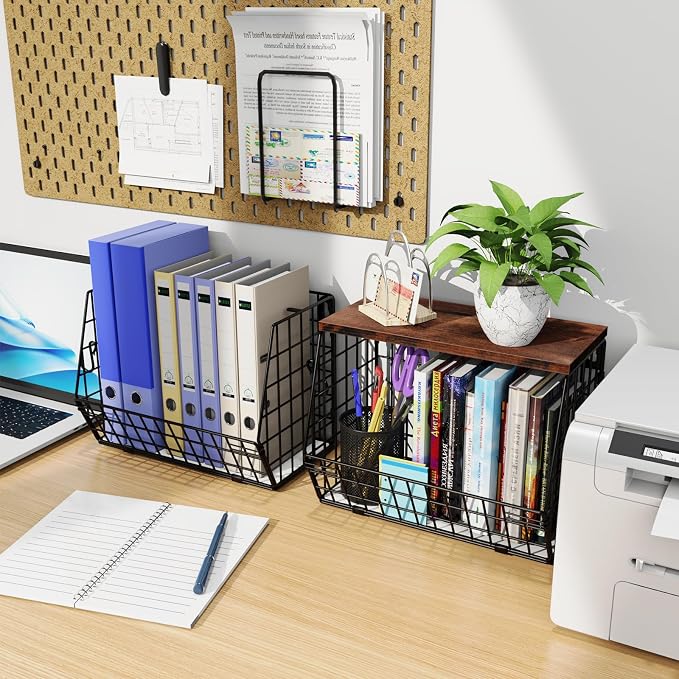 Wawocs Fruit Basket for Kitchen Counter, Fruit Bowl Stackable Wall Mounted - Image 8