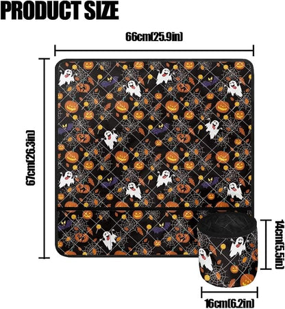 Gomyblomy Ghosts & Pumpkins Sewing Machine Table Mat, Halloween Theme Sewing - Image 6