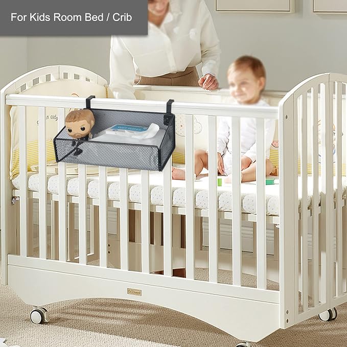 Bedside Shelf for Bed & Bunk Bed Storage Basket Office Cubical Wall Hanging - Image 6