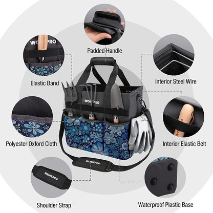 WORKPRO Garden Tool Bag Organizer, Heavy Duty Gardening Tote Bag - Image 3