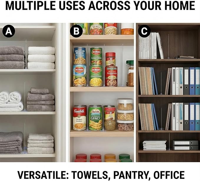 Acrylic Shelf Dividers for Closet Organization - Image 7