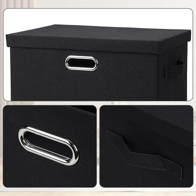 Large 17" 36 Quart Collapsible Stackable Storage Bins - Image 6