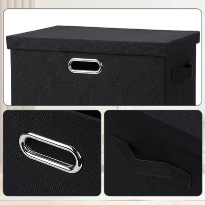 Large 17" 36 Quart Collapsible Stackable Storage Bins - Image 6