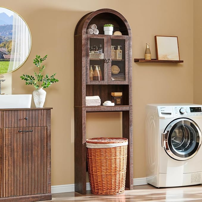 IFGET Arched Over The Toilet Storage Cabinet - Image 6