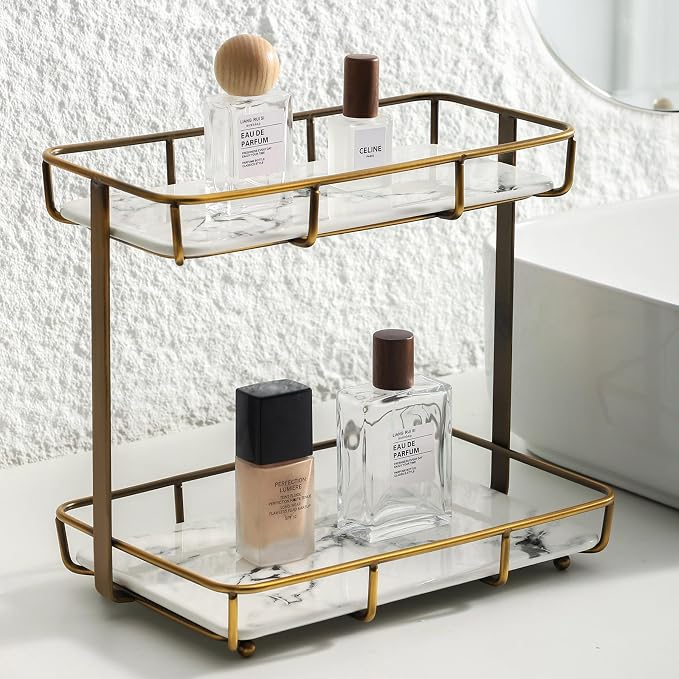 Bathroom Organizer Countertop Perfume Organizer Makeup Organizer Cosmetics by Dobbyby