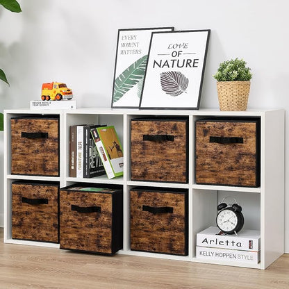 Stero Fabric Storage Cubes, 6 Pack Foldable Storage Bins - Image 5