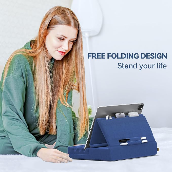 KDD Tablet Pillow Holder, Foldable iPad Stand - Image 3