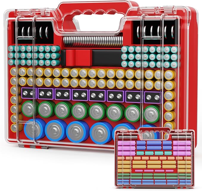 Battery Organizer Storage Holder Box Case by Tututry