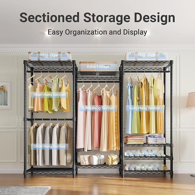 VIPEK V5 Heavy Duty Clothes Rack, Portable Closet Wardrobe - Image 9
