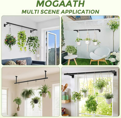 Window Plant Hanger for Indoor Plants, 32 Inch Hanging Plant Rod, 1 Inch - Image 5