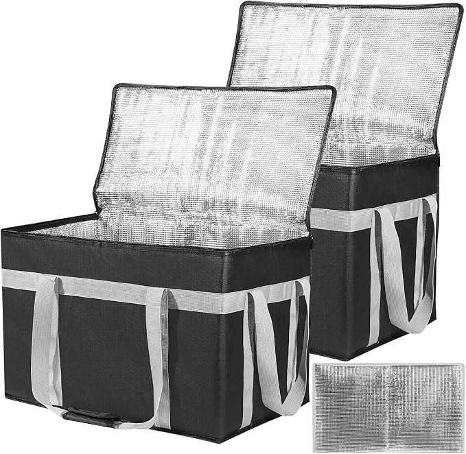 XXXL 2 Pack Insulated Food Delivery Bag by Unknown