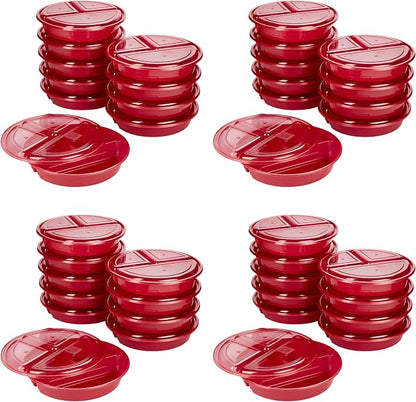 GoodCook Meal Prep Containers Set Microwave & Dishwasher-Safe Round Food by GoodCook
