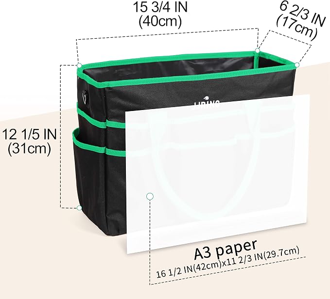 Large Multi-Functional Carrying Bag, 600D Nylon Artist Tote Bag - Image 2