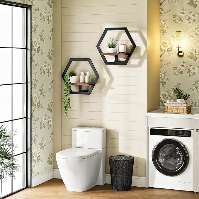 Floating Shelves Set of 2, Wall Planters - Image 9