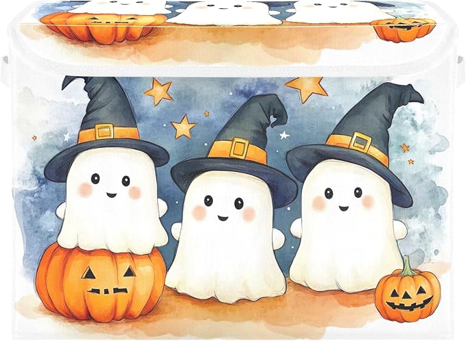 Cute Cartoon Ghosts Storage Bins by LLCxigua
