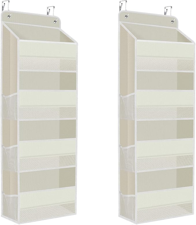 2 Pack Over The Door Organizer, Hanging Storage Organizer by SpaceHacks