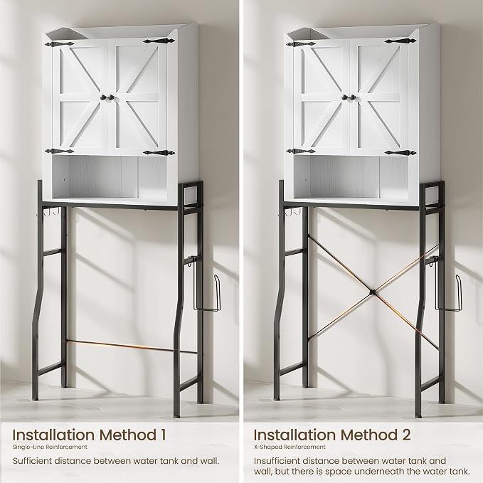 Over The Toilet Storage Cabinet, Over Toilet Organizer - Image 7