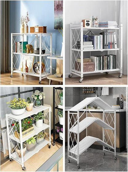 3-Tier Foldable Standing Shelf Units - Image 4