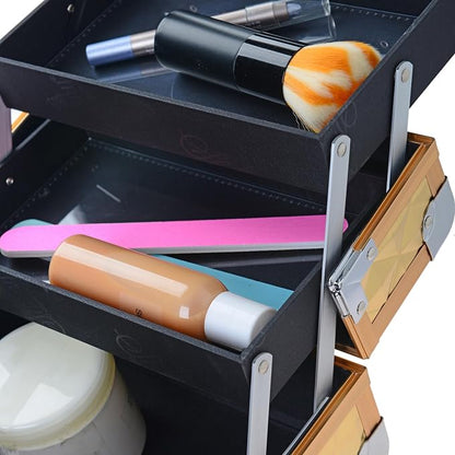 SHANY Chic Makeup Train Case Cosmetic Box Portable Makeup Case Cosmetics Beauty - Image 10