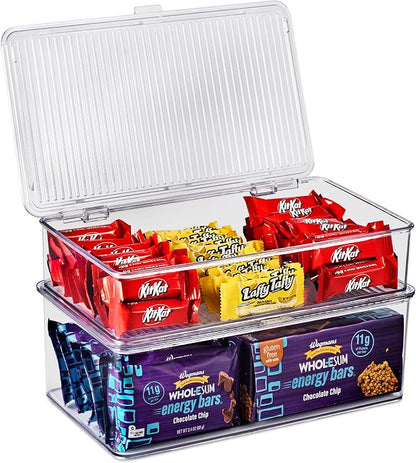 Sorbus Sturdy Plastic Storage Bins - Image 2