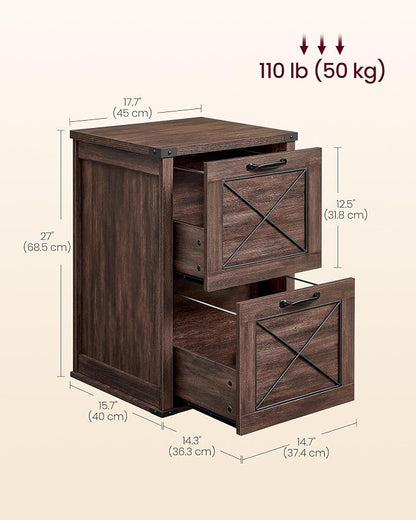 VASAGLE File Cabinet, Filing Cabinet - Image 2