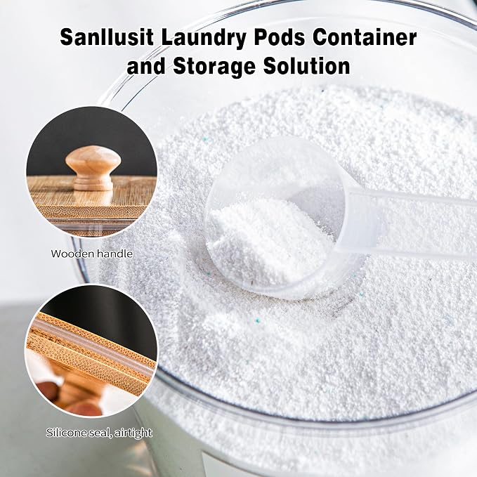 Laundry Room Organization Container, Dryer Sheet Holder Jars - Image 4