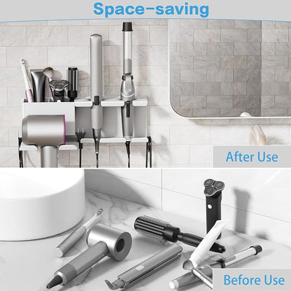 Hair Dryer Holder, Hair Tool Organizer Wall Mount, Metal Blow Dryer Holder - Image 4