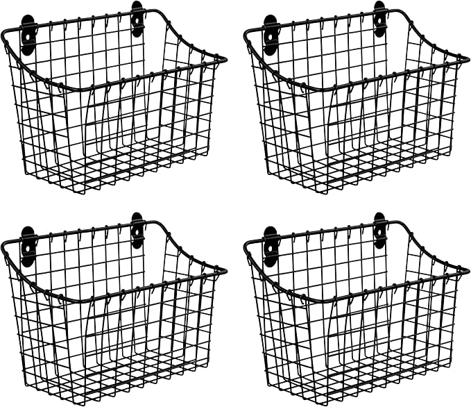 Vintage Living® Cabinet & Wall Mount Basket by Unknown