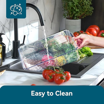 4 Piece Refrigerator Organizer Bins, Stackable - Image 7