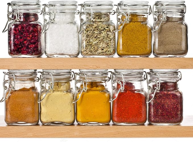 SPANLA Spice Jars, 24 Pack 4oz Small Glass Jars - Image 4