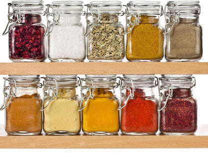 SPANLA Spice Jars, 24 Pack 4oz Small Glass Jars - Image 4