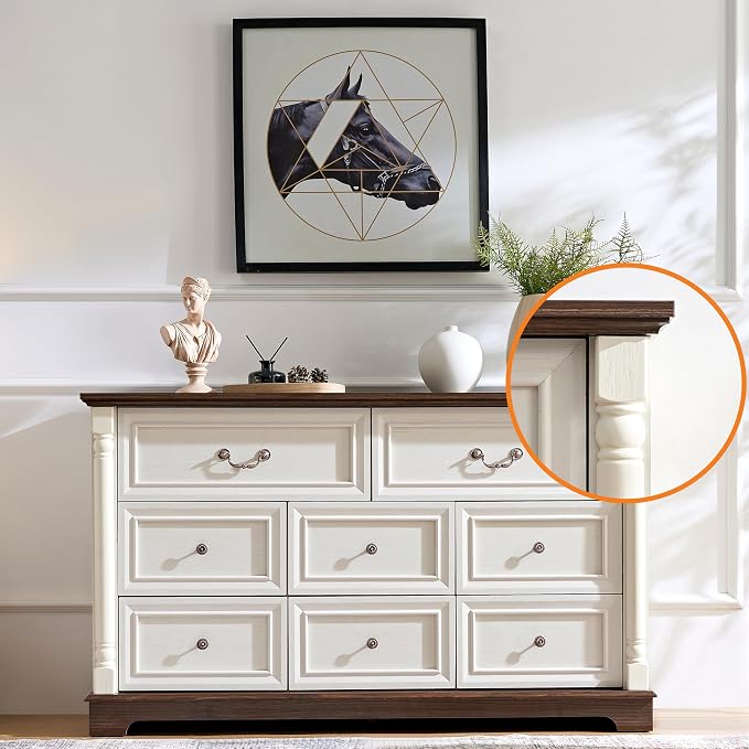 Farmhouse 8 Drawer Dresser - Image 4